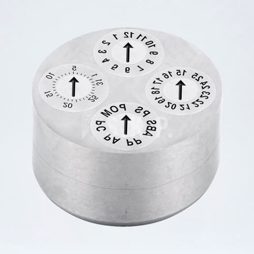 Tecnomould 4 Lü Model YIL-OK-AY-OK-GÜN-OK-HAMMADDE OK Çoklu Kaşeler