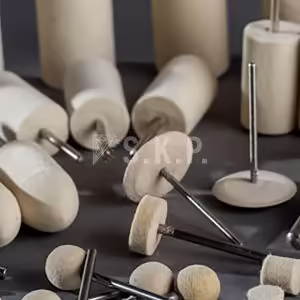 S.K.P. 4 GMD Ters Konik Tip 3mm Saplı Polisaj Keçeleri