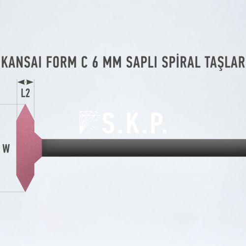 Kansai Form C 6mm Saplı Taşlar