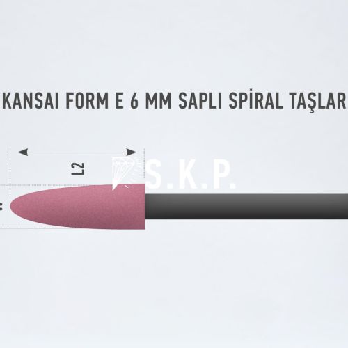 Kansai Form E 6mm Saplı Taşlar