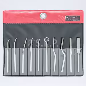 Kansai MBF-90 Ekonomik Kısa Kıvrık Elmas Eğe Takımı