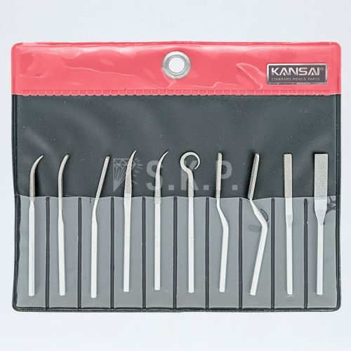 Kansai MBF-90 Ekonomik Kısa Kıvrık Elmas Eğe Takımı