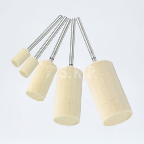 GMD Silindirik Tip 6mm Saplı Polisaj Keçeleri