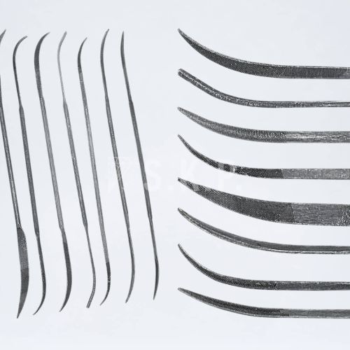 Vallorbe Çift Taraflı Kıvrık Çelik Eğe Kare İnce Diş 180mm